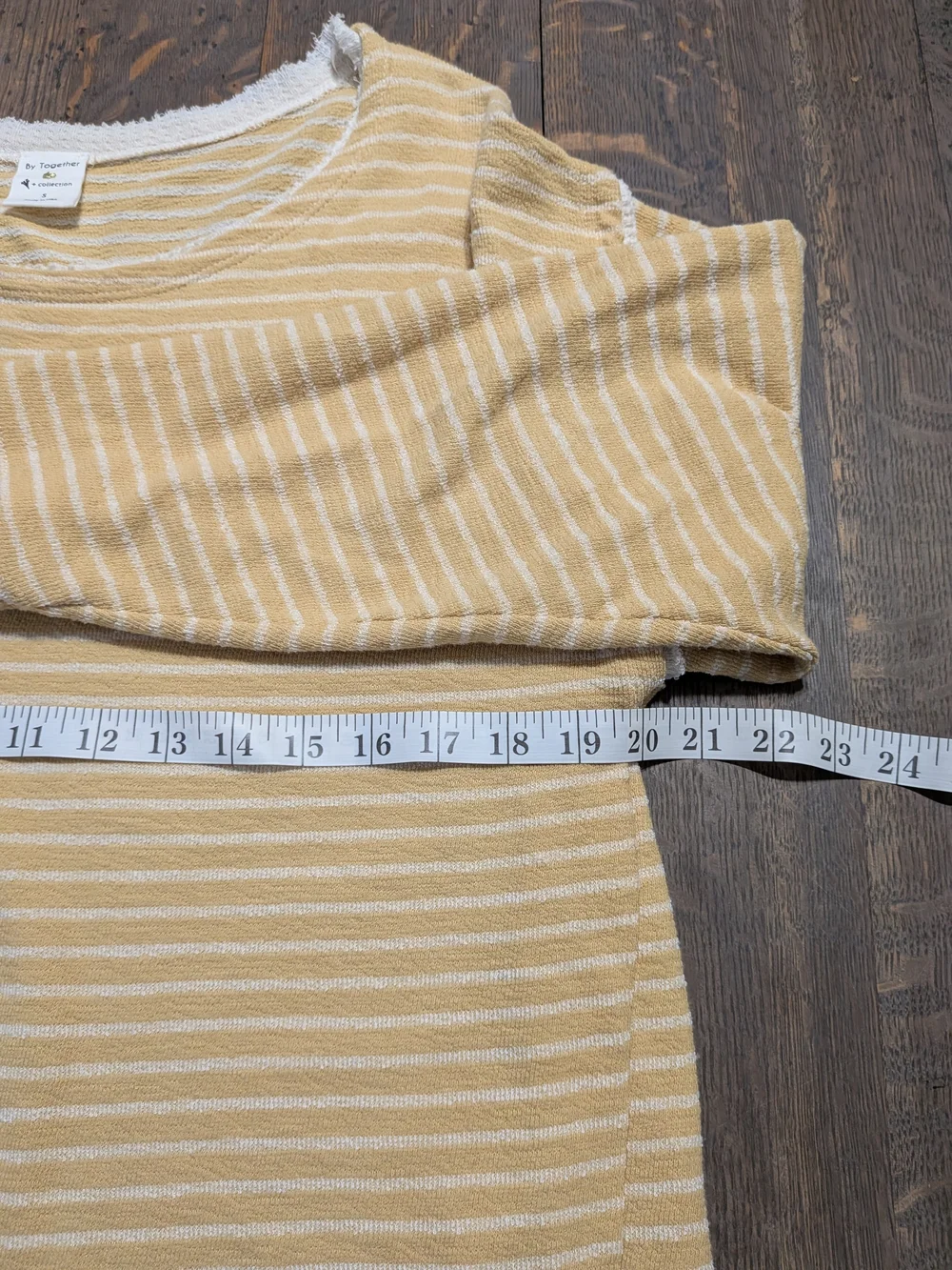 By Together Golden Harvest Yellow & White Striped Sweater